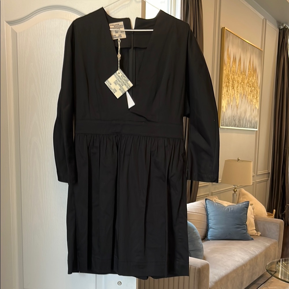 BAUM UND PFERDGARTEN Allydia gathered cotton-blend mini dress New w tag! Size 42